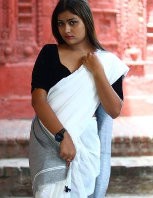 Cotton blend festive saree 2
