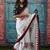 Ethnic motif printed pure cotton ikat saree