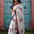 Ethnic motif printed pure cotton ikat saree