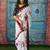 Ethnic motif printed pure cotton ikat saree