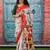 Ethnic motifs pure cotton block print saree