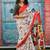 Ethnic motifs pure cotton block print saree