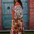 Ethnic motifs pure cotton block print saree
