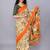 Ethnic motifs printed pure cotton block print saree