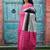 Checked pure cotton block print saree