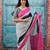 Checked pure cotton block print saree