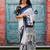Ethnic motifs pure cotton block print saree