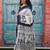 Ethnic motifs pure cotton block print saree