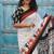 Ethnic motifs pure cotton block print saree