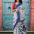 Ethnic motifs pure cotton block print saree