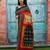 Ethnic motifs pure cotton block print saree