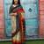 Ethnic motifs pure cotton block print saree