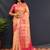 cream kanjeevaram saree with ethnic motif zari weave