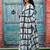 Checked pure cotton block print saree