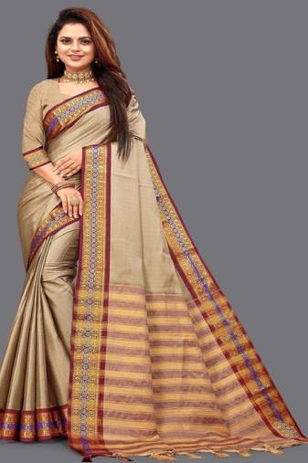Woven design zari mysore silk saree