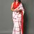 Checked pure cotton tie & dye saree