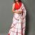 Checked pure cotton tie & dye saree