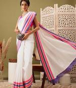 Zari kasavu saree with blouse piece
