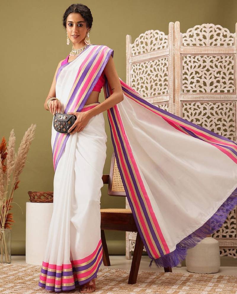 Zari kasavu saree with blouse piece
