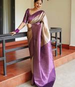 Woven design zari kanjeevaram saree