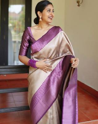 Woven design zari kanjeevaram saree 3