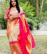 Zari woven kanjeevaram saree