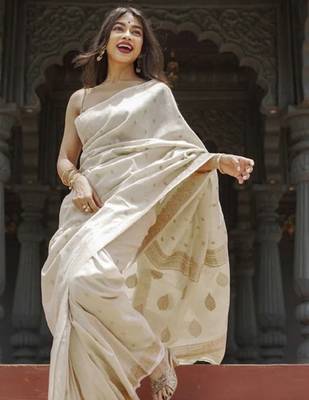 Woven design zari kanjeevaram saree 1