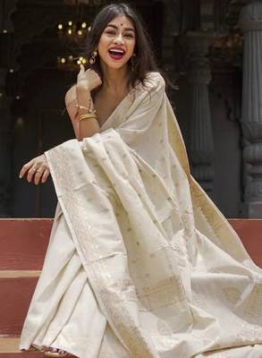 Woven design zari kanjeevaram saree 4