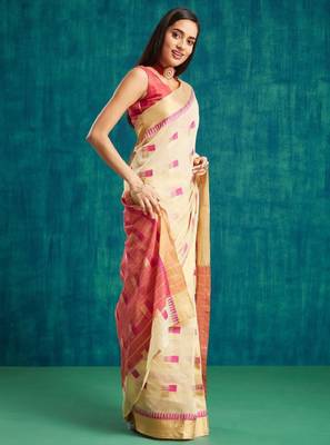 Woven design dharmavaram saree 3
