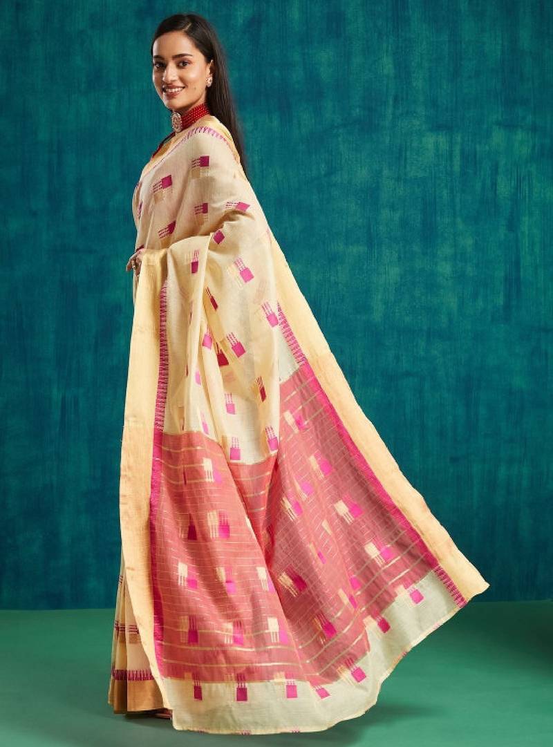 Woven design dharmavaram saree