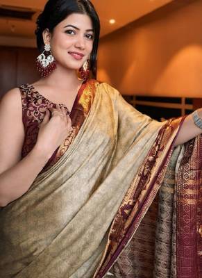 Woven design zari mysore silk saree 1