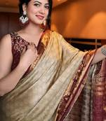 Woven design zari mysore silk saree