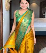 Woven design zari mysore silk saree