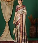 Woven design zari  mysore silk saree