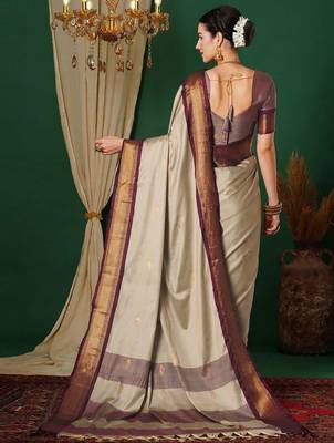 Woven design zari  mysore silk saree 2