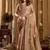 Cream banarasi cotton silk blend digital print saree with blouse piece