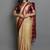 Checked woven design dharmavaram saree
