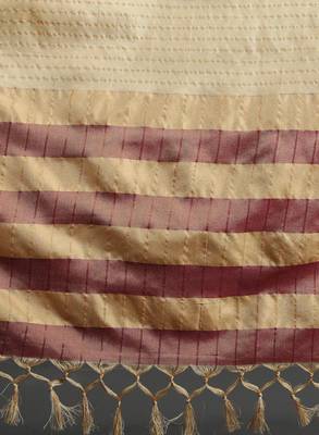 Checked woven design dharmavaram saree 4