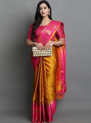 Woven design zari mysore silk saree 1