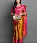 Woven design zari mysore silk saree