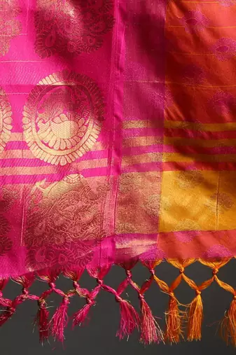 Woven design zari mysore silk saree