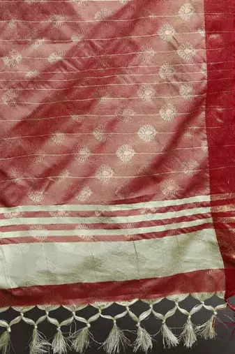 Ethnic motifs woven design zari mysore silk saree
