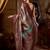 Mauve & teal dual-tone soft banarasi silk blend zari woven saree with blouse piece