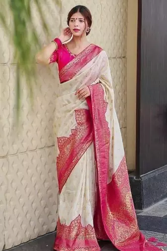 Woven design art silk kanjeevaram saree