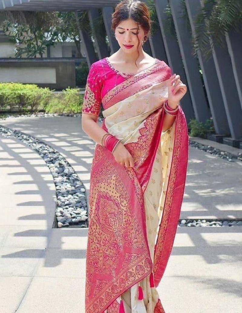 Woven design art silk kanjeevaram saree