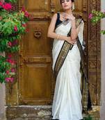 Woven design zari art silk kanjeevaram saree
