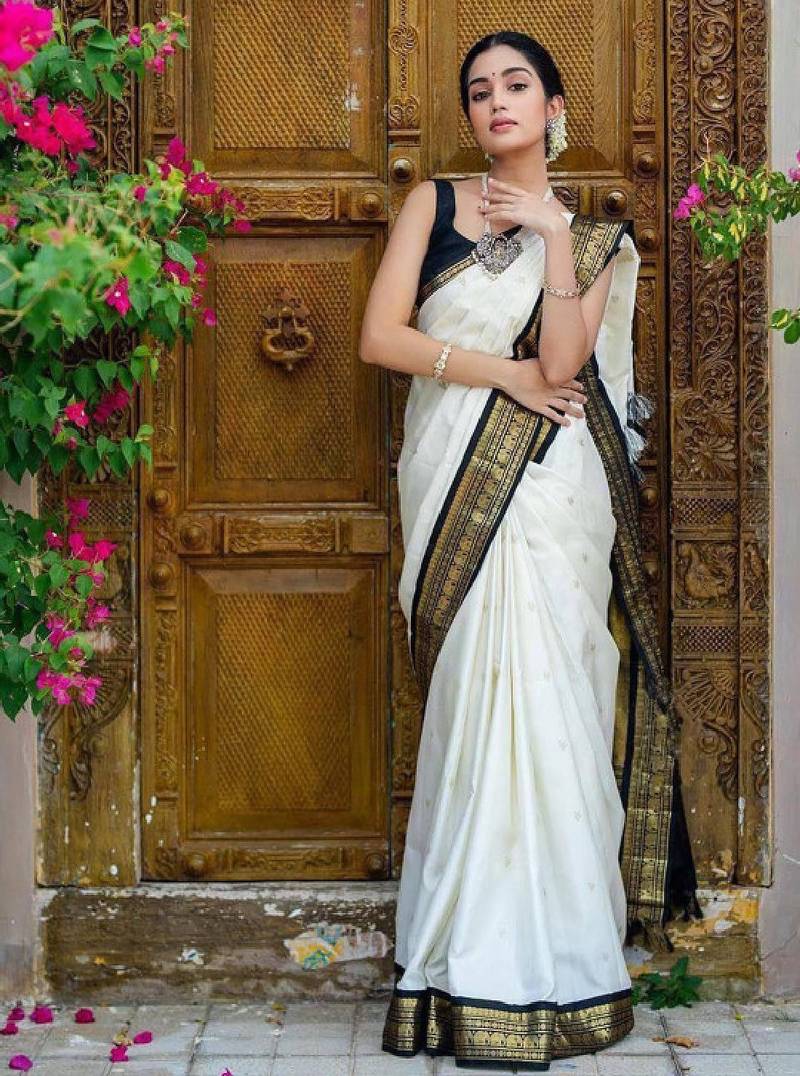 Woven design zari art silk kanjeevaram saree