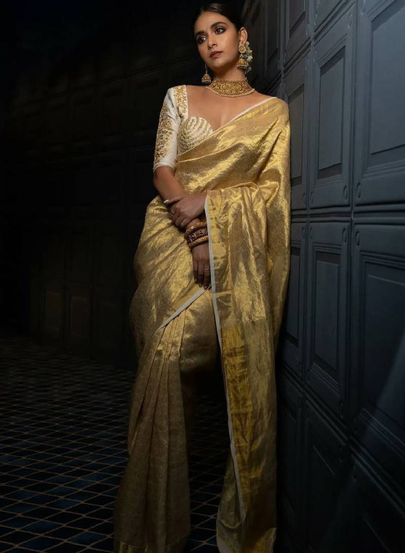 woven design zari tissue kanjeevaram saree