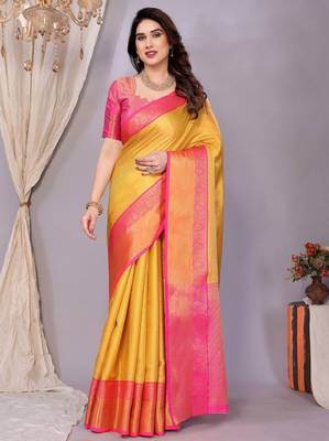 woven design zari kanjeevaram saree 4