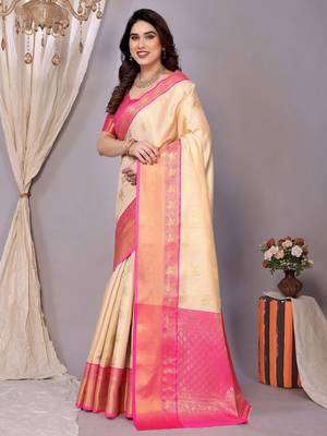 woven design zari silk kanjeevaram saree 3